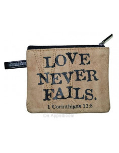 Leather coin pouch Love...