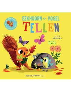 Eekhoorn en vogel tellen