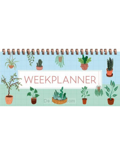 Weekplanner - houseplants