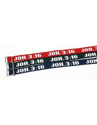 Armbandje joh 3:16 groen