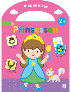 Plak en kleur prinses