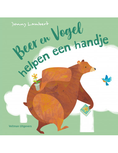 Beer en vogel helpen een handje