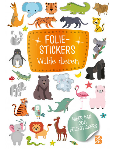 Glitterstickers wilde dieren