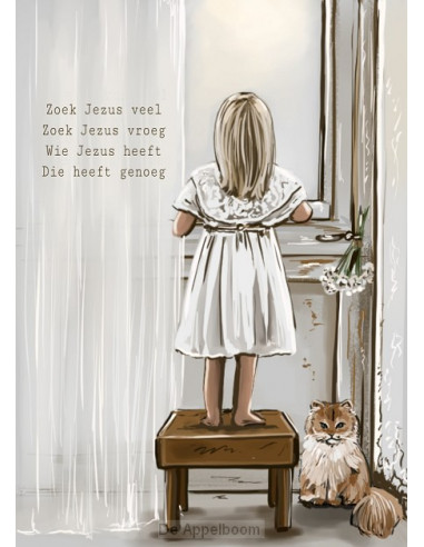 Zoek Jezus veel (meisje)