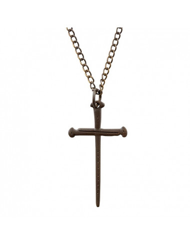 Pendant cross of nails