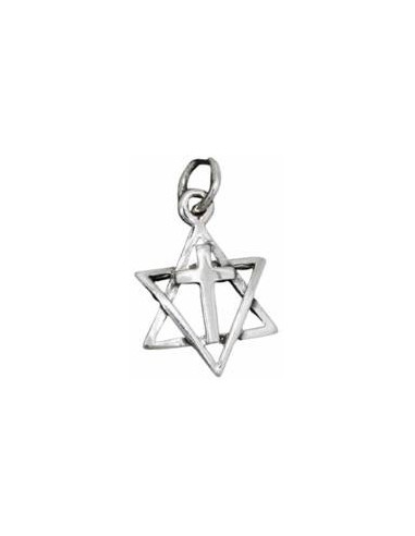 Sterling silver pendant Star of David Cr