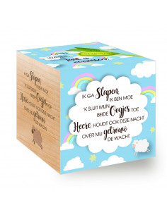 Groei Kubus hout: Ik ga...