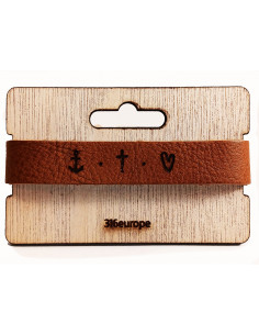 leren armband geloof hoop...