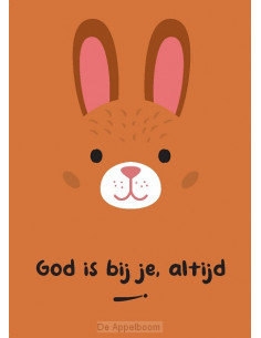 Kinderkaart God is bij je...