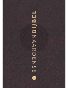 Wijnrood gebonden leer