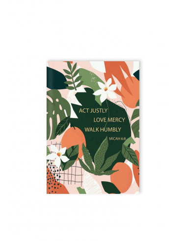 Hardcover journal Justly Mercy Humbly