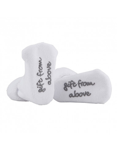 Baby socks gift from above white