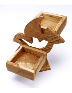 Kaarsstandaard 2 olijfhout...