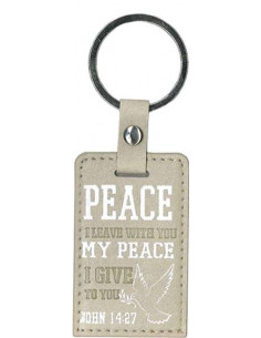 Luxleather keyring Peace I...