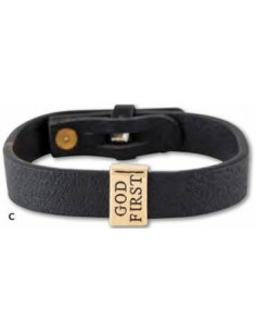 Leather Bracelet God first