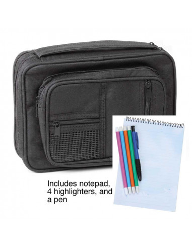 Biblecover Studykit Large Black Canvas