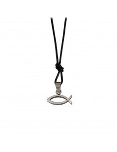 Necklace Fish Leather