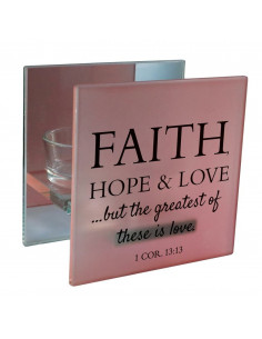 Tealight Holder Faith Hope...