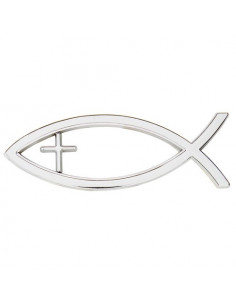 Auto emblem Ichtus Cross...