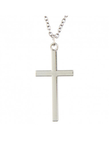 Pendant Cross Silverplated 3,8cm