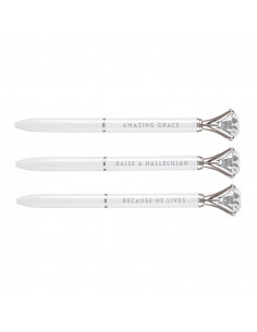 Gem Pens White Spring