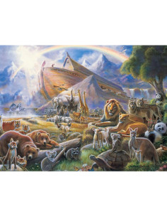 Noah''s Arc with mountains...