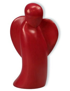 Beeldje engel rood 10cm