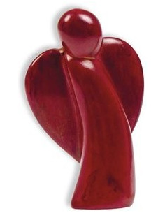 Beeld engel rood 6,5cm