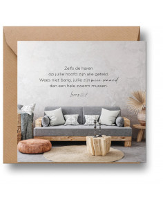 Cadeaubordje de haren op...