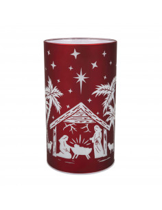 Led Windlicht Kribbe Rood...