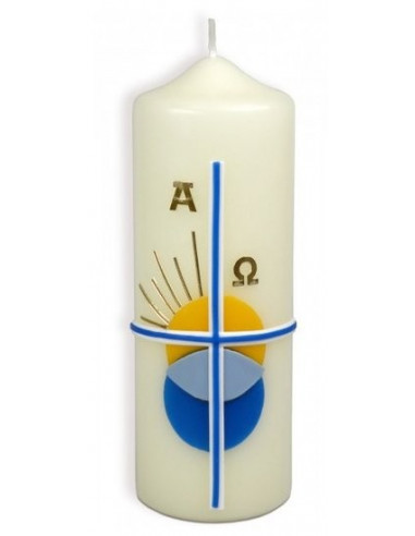 Kaars  Alpha en Omega 17cm