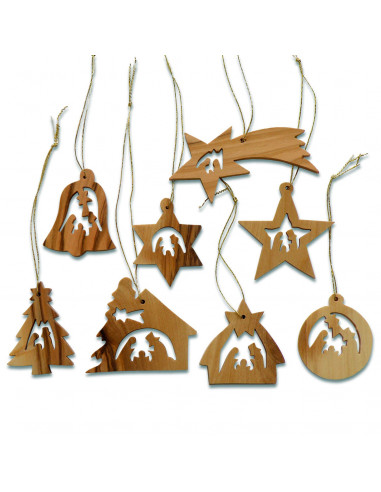 Kerst   Boomhangers set van 10