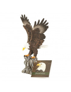 Figurine eagle on stone...
