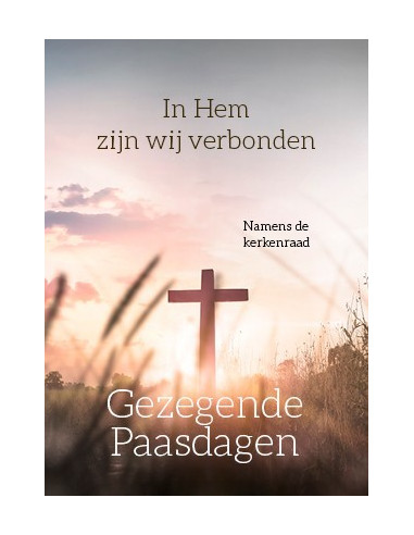 Gezegende paasdagen in Hem verbonden - k