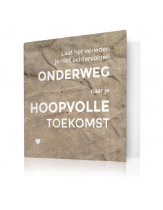 Laat het verleden je niet...