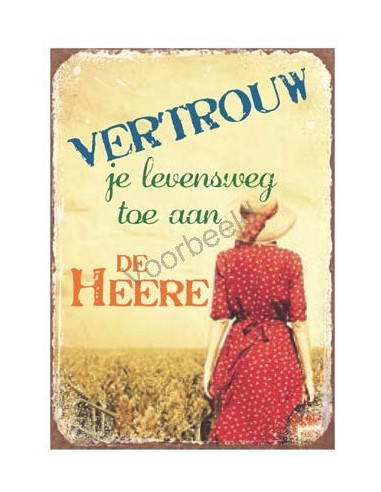 Vertrouw je levensweg toe aan de HEERE