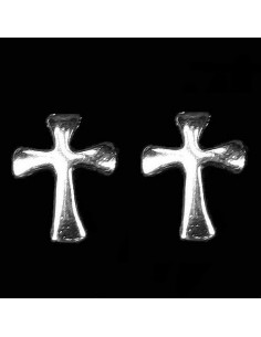 Oorstekers zilver kruis...