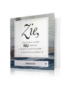 Zie, Ik ga iets nieuws...