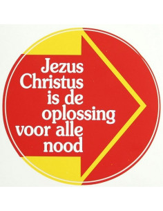 Sticker Jezus Christus is...