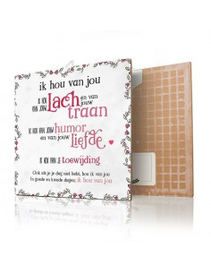 Ik hou van jouw lach en van...