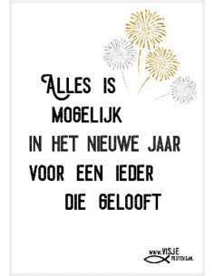 Alles is in het nieuwe jaar...