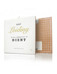 Geef leiding als iemand die...