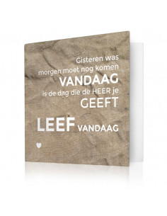 Vandaag is de dag die de...