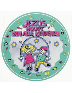 Sticker Jezus houdt van...
