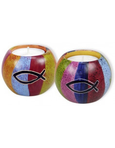 Theelichthouder speksteen...