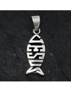 Silver pendant ichtus Jesus