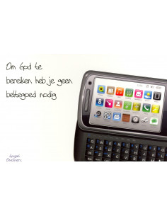 Prentbriefkaart om God te...