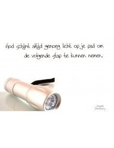 Prentbriefkaart God schijnt...