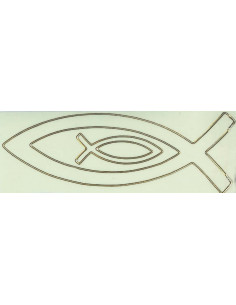 Stickervel vis lichtgevend