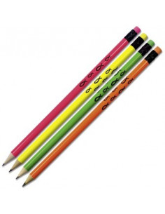 Potlood neon vissen set4